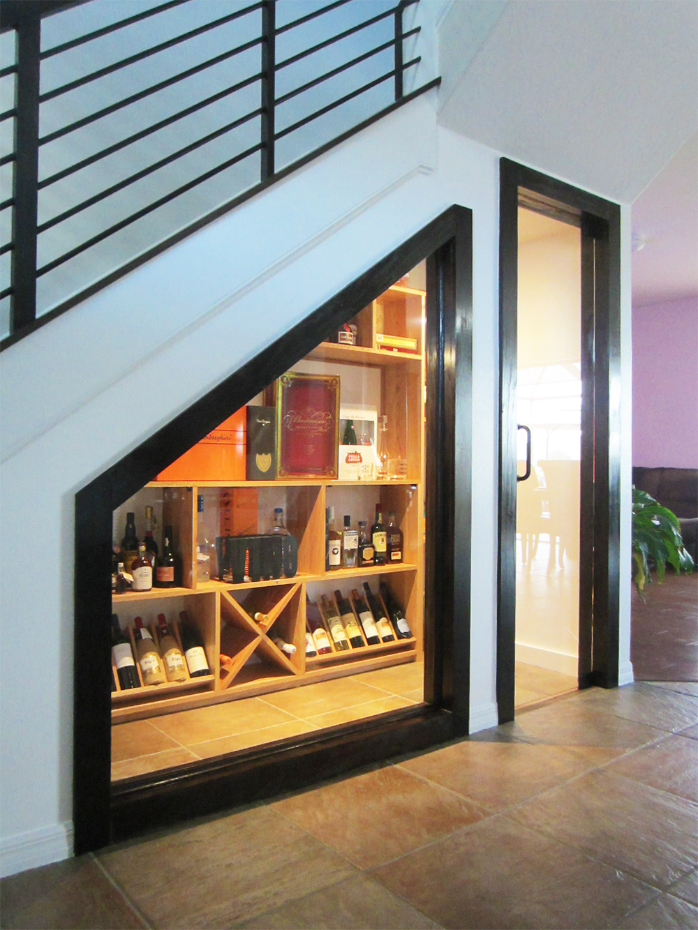 Wine Room under stairs