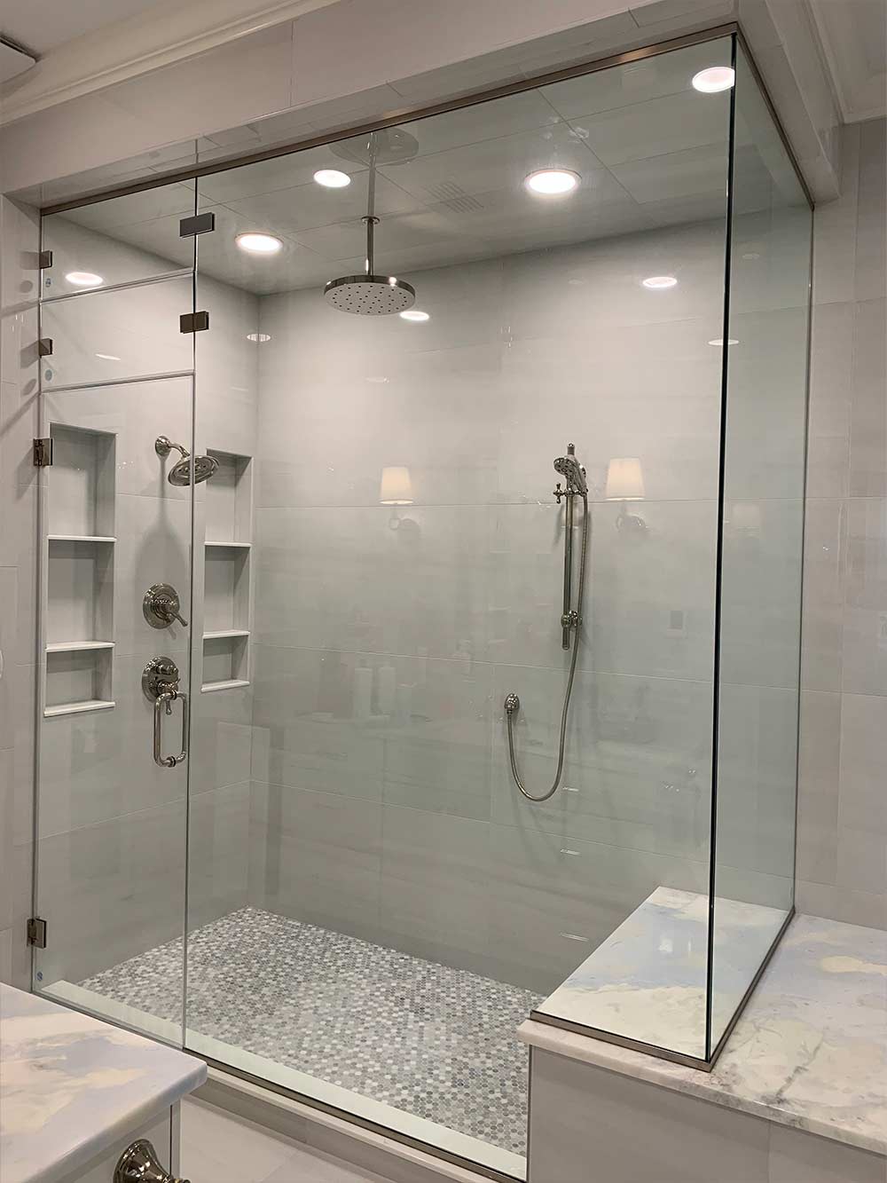 enclosed steam room shower